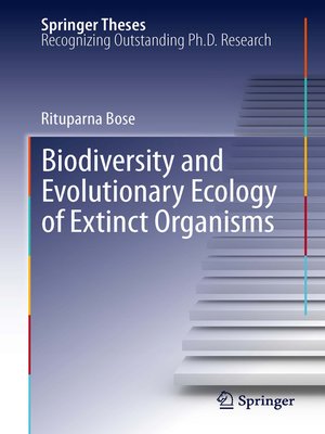 cover image of Biodiversity and Evolutionary Ecology of Extinct Organisms